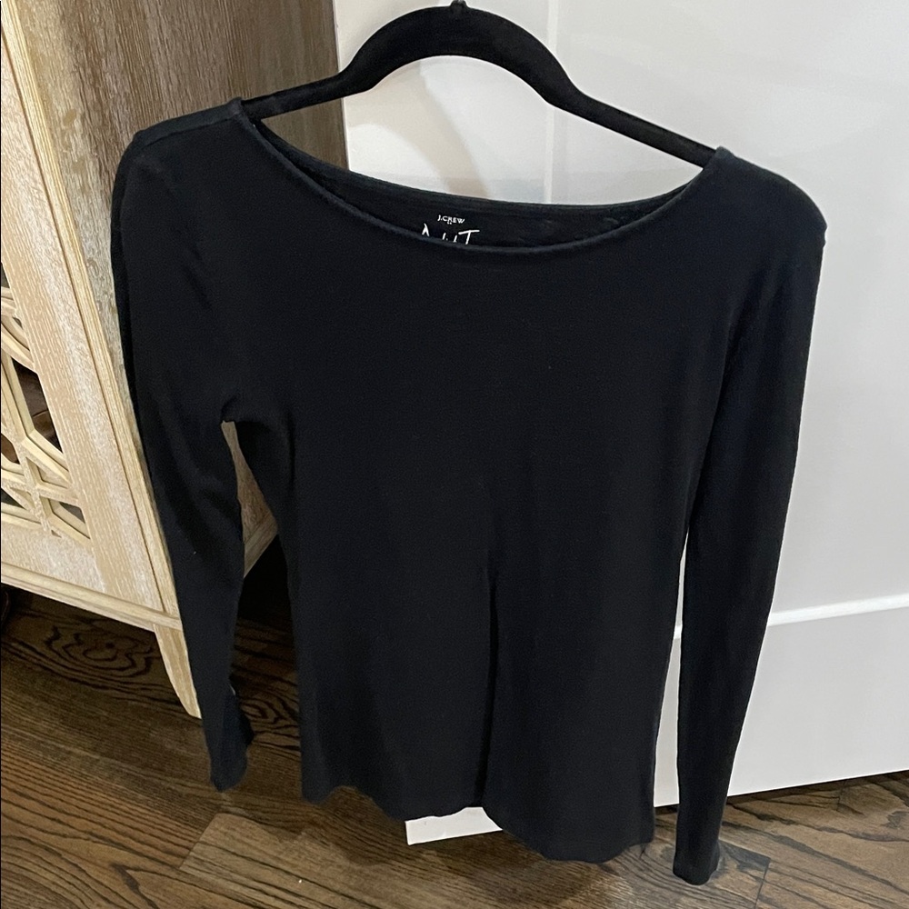 J. Crew Factory Black Long Sleeve Tee